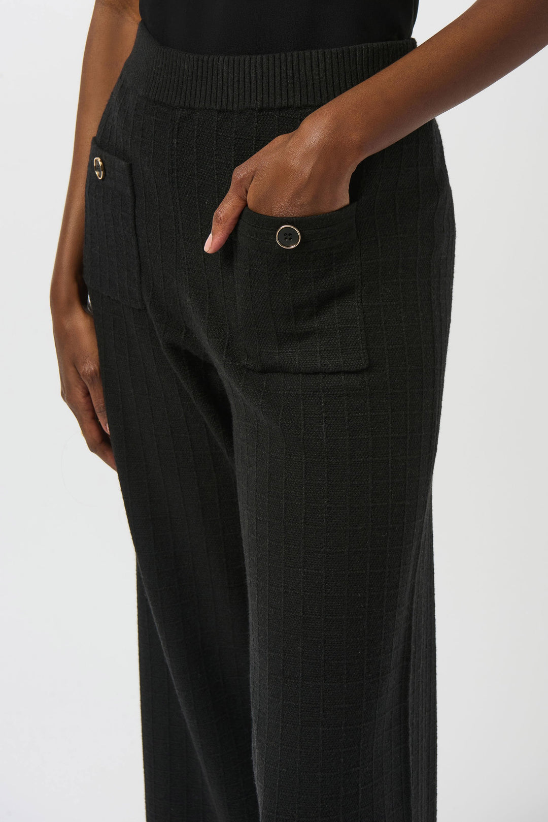 Sweater Knit Straight Leg Pants