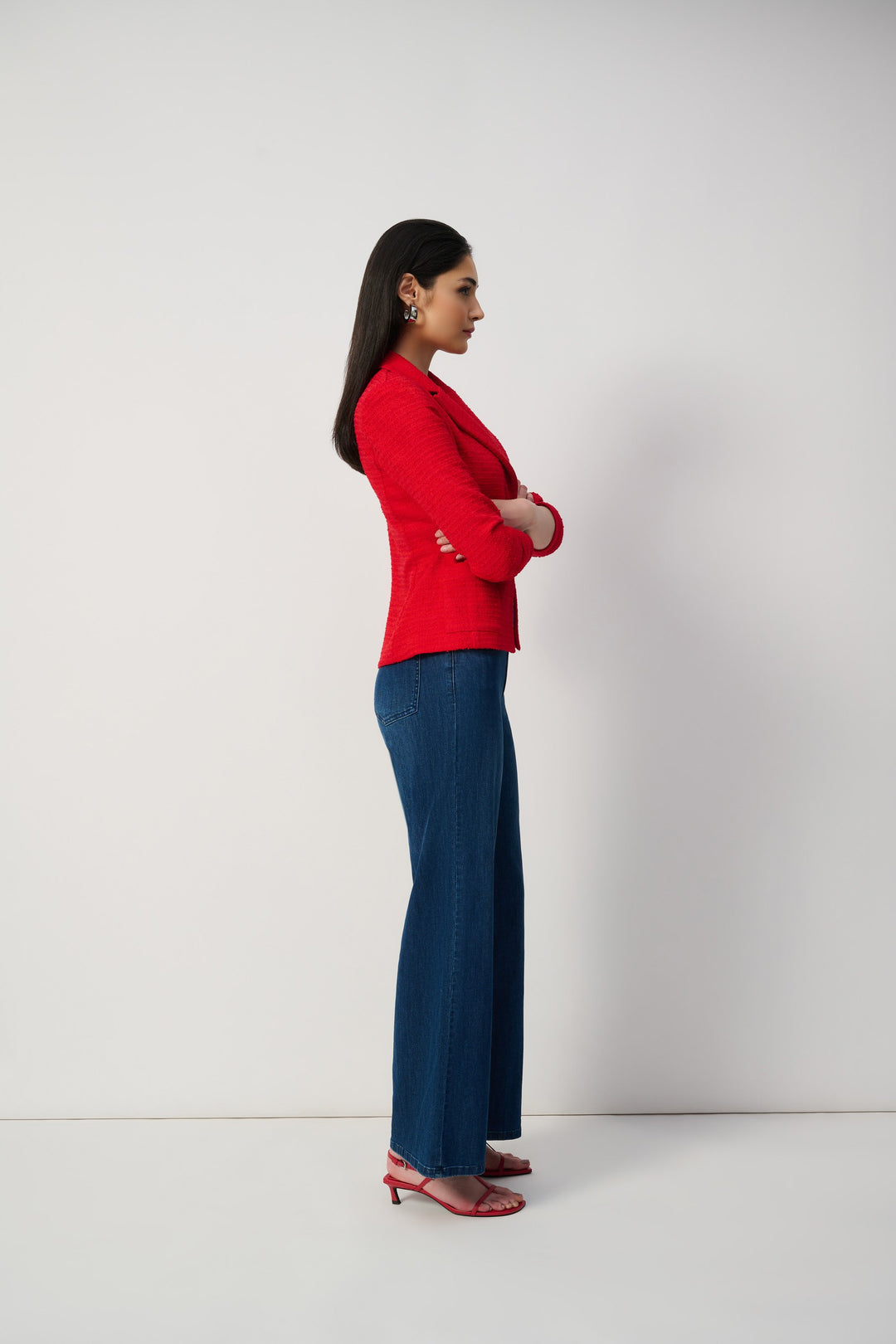 Goldie Classic Wide-Leg Stretch Jeans