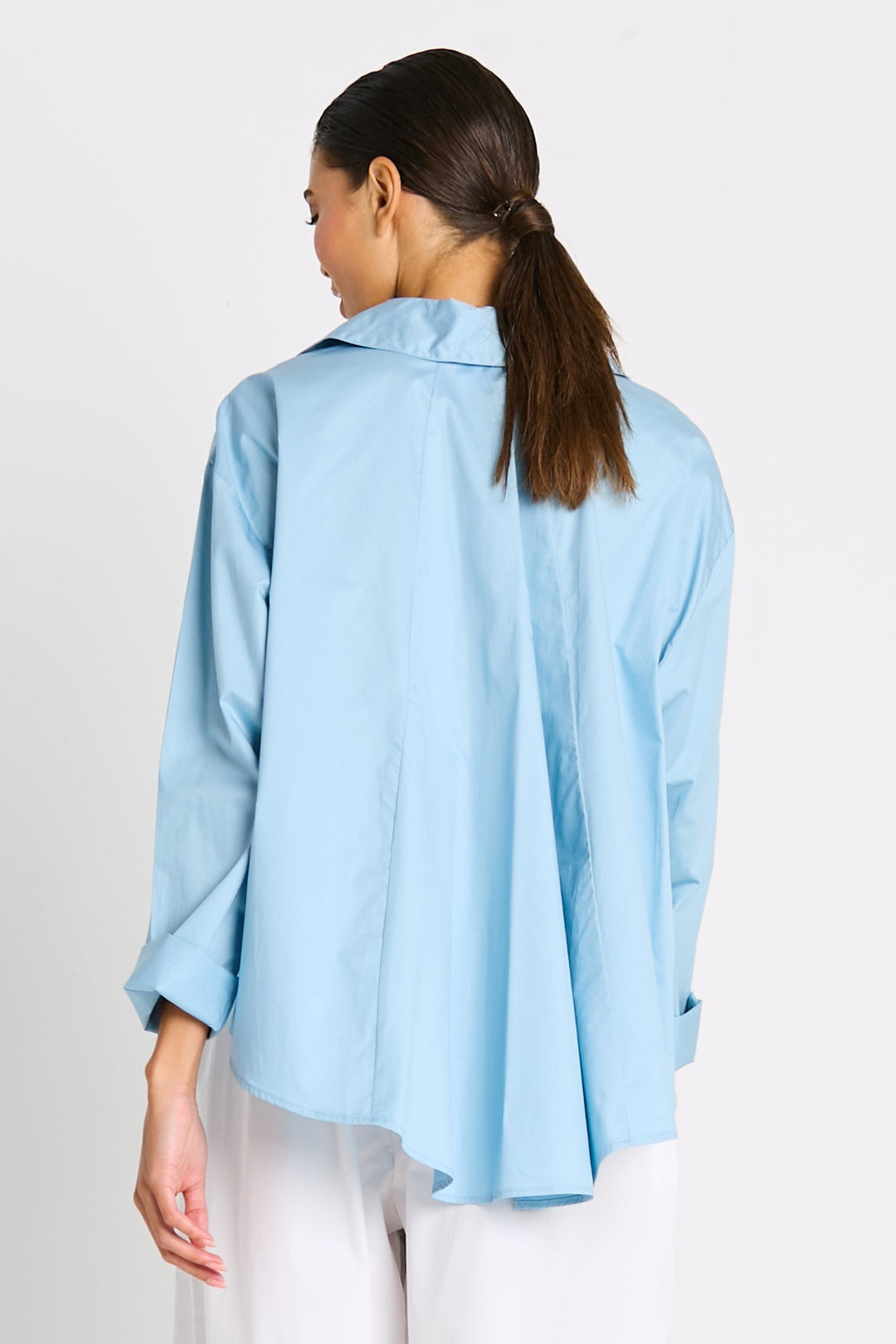 Cotton Swing Back Shirt Cameo