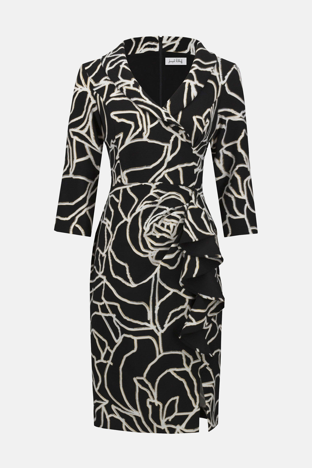Lux Twil Foiled Floral Sheath Dress