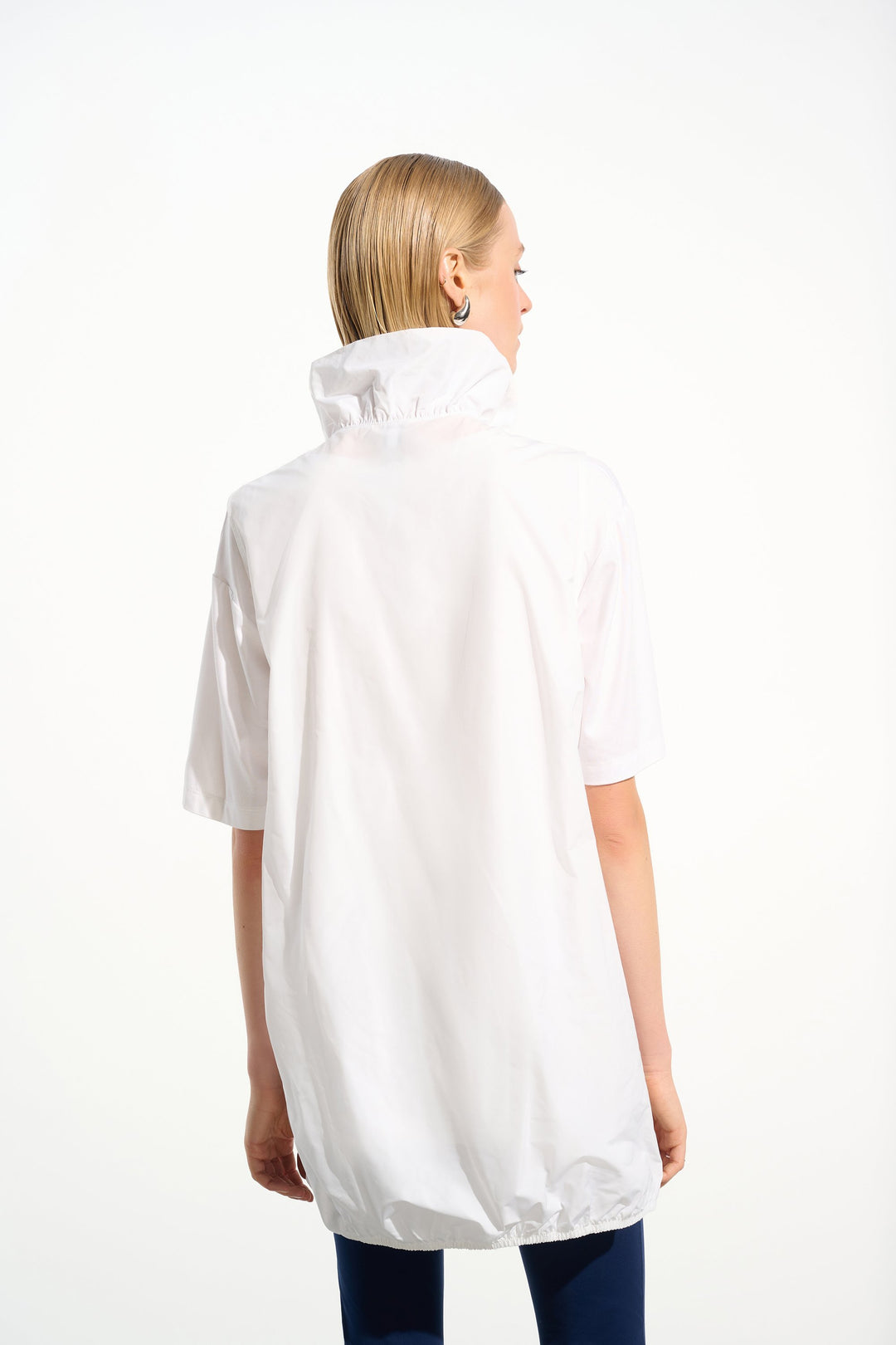 Memory Cocoon Vest With Shirred Collar