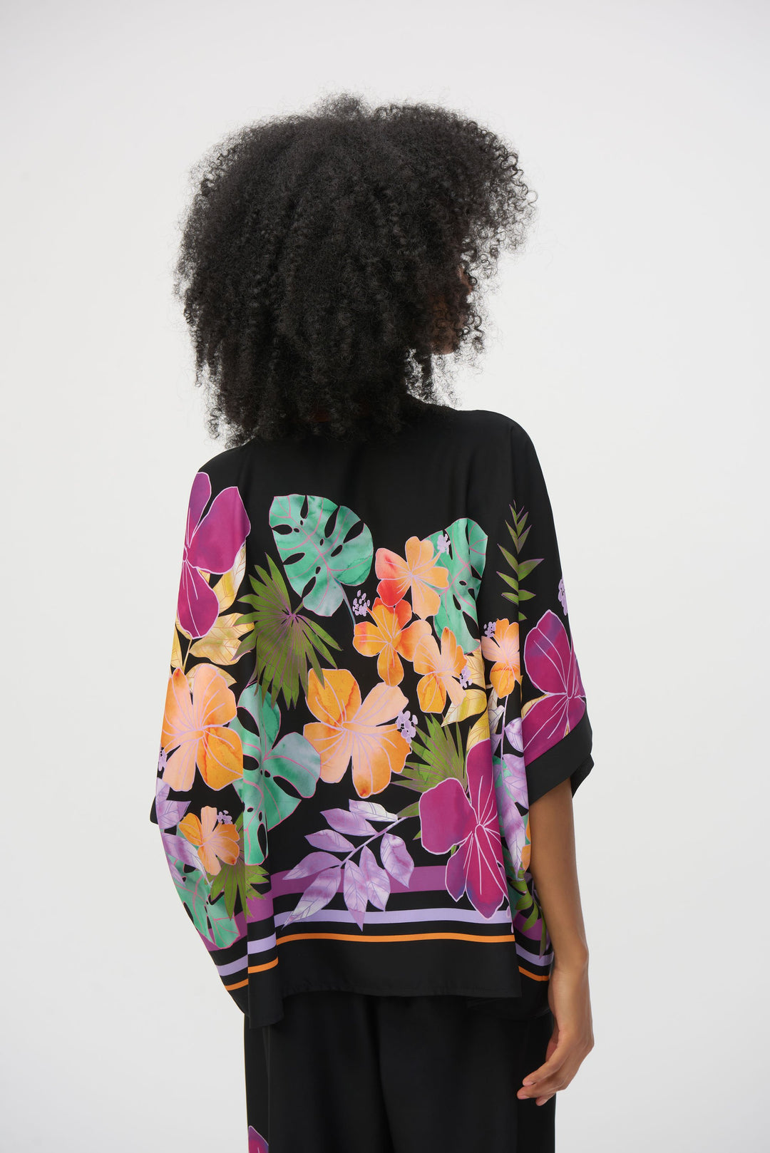 Woven Floral Print Boxy Top