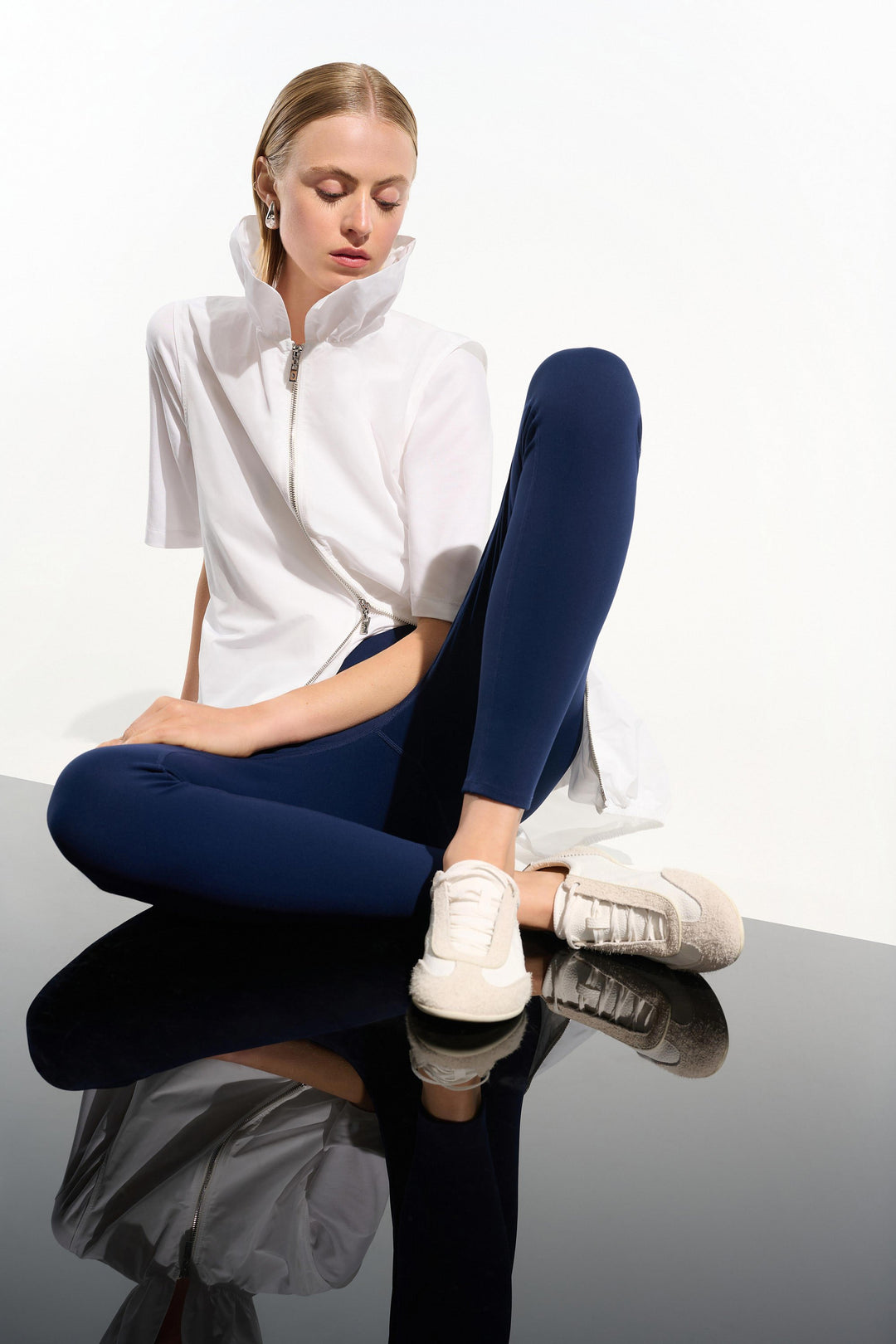 Memory Cocoon Vest With Shirred Collar