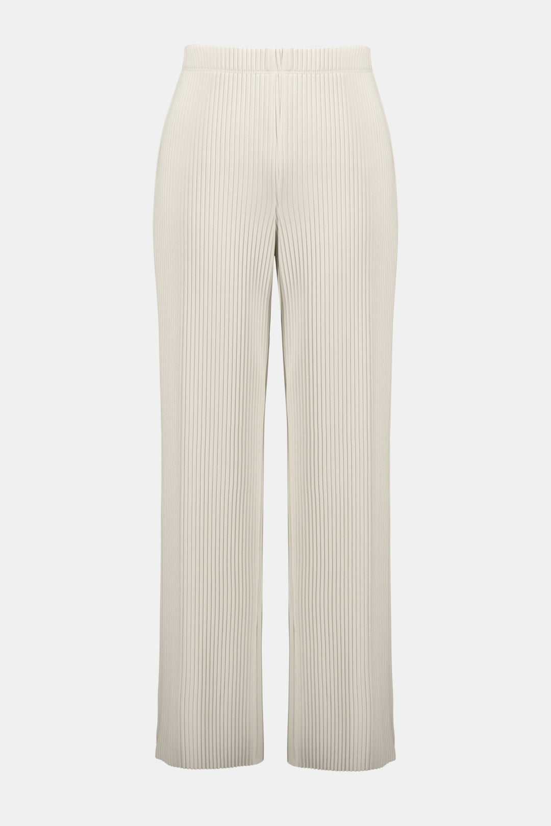 Pleated Scuba Crepe Wide-Leg Pants Birch