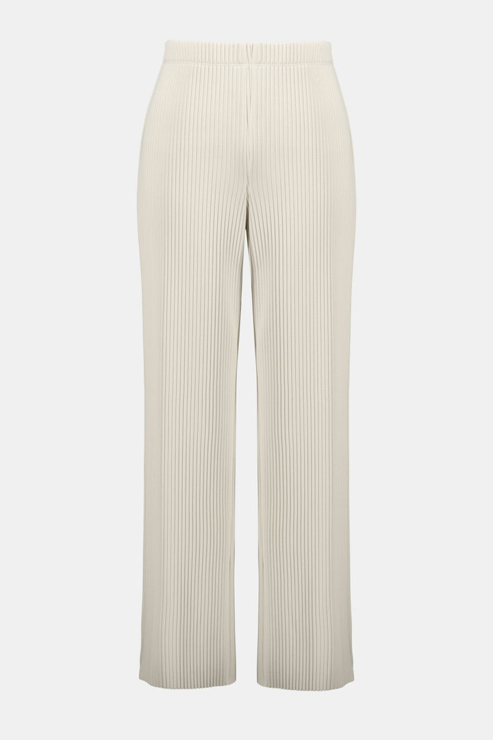 Pleated Scuba Crepe Wide-Leg Pants Birch