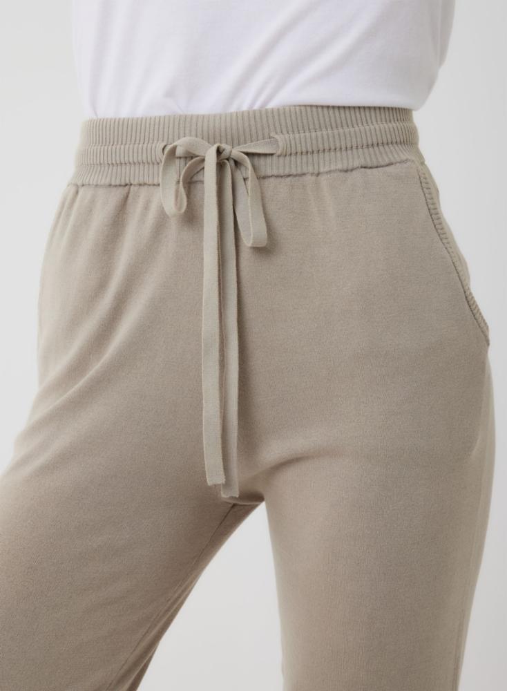 Organic Cotton Stretch Knit Stonewashed Drawstring Jogger - BOTTOMS - Majestic Filatures North America