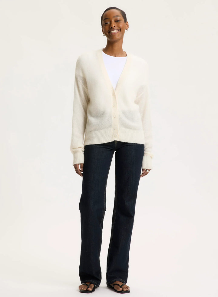 Cashmere Silk V-Neck Cardigan