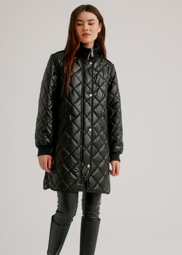 Diamond Quilt Coat