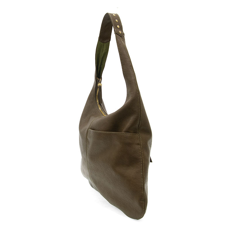 Harley Studded Hobo Dark Moss