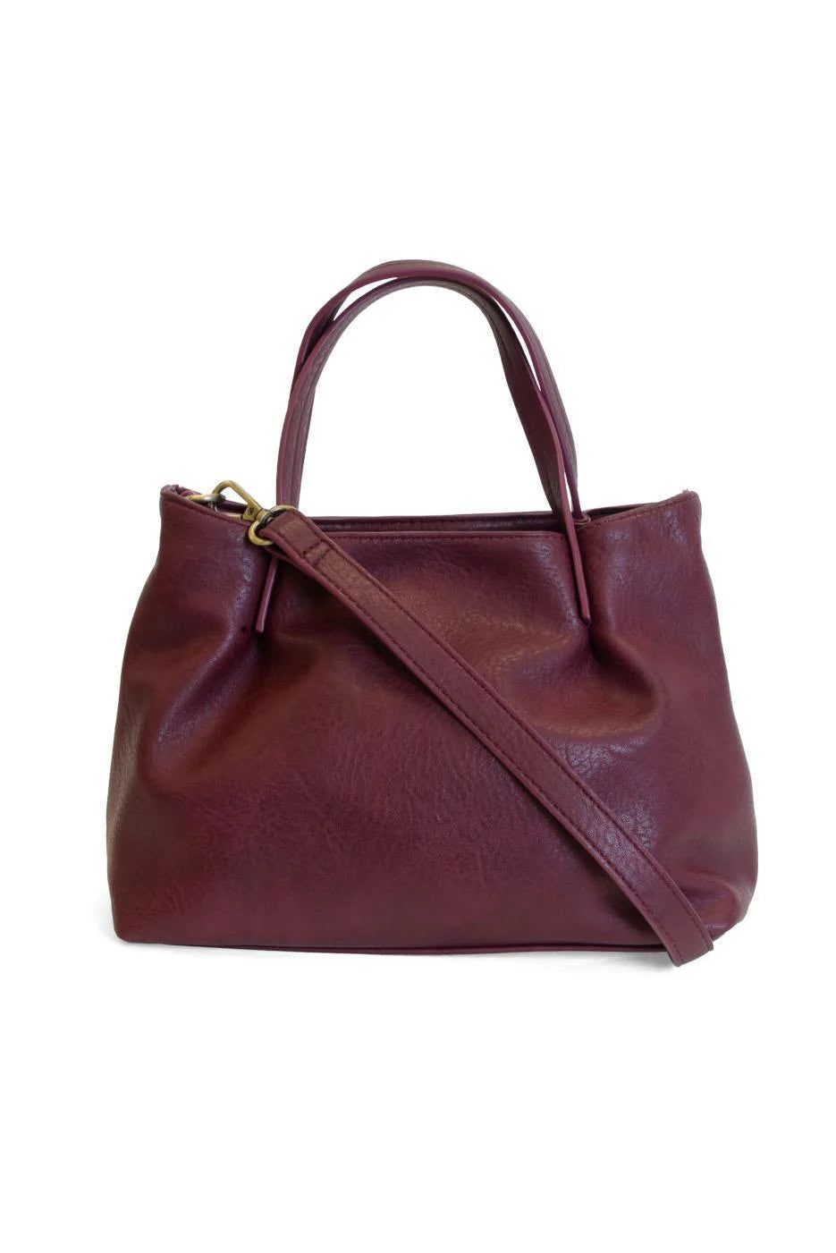 Nikki Pleated Satchel Wine