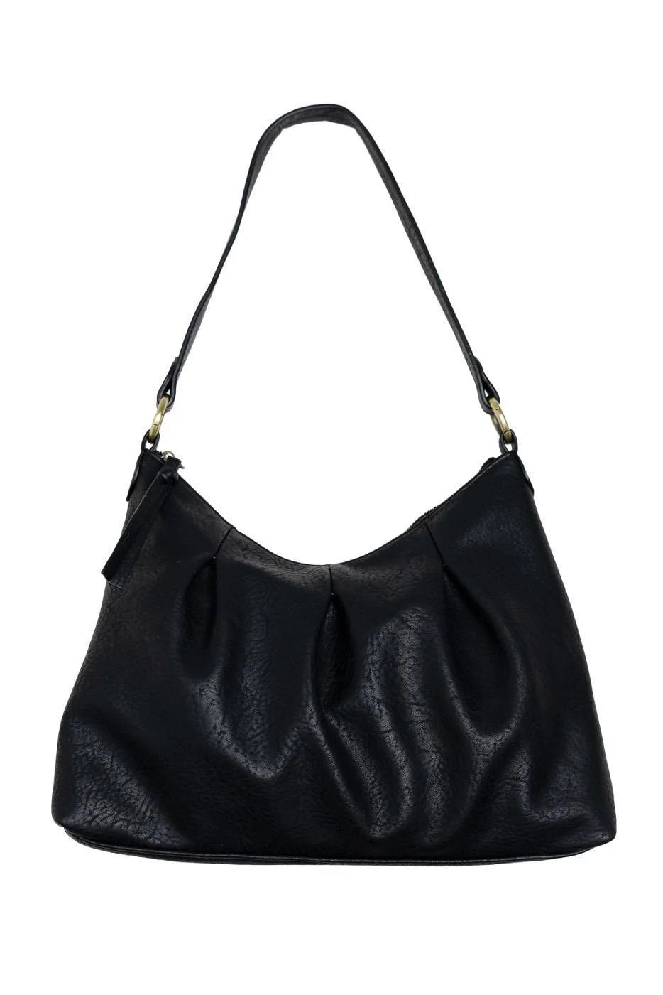 Sasha Pleat Hobo Black
