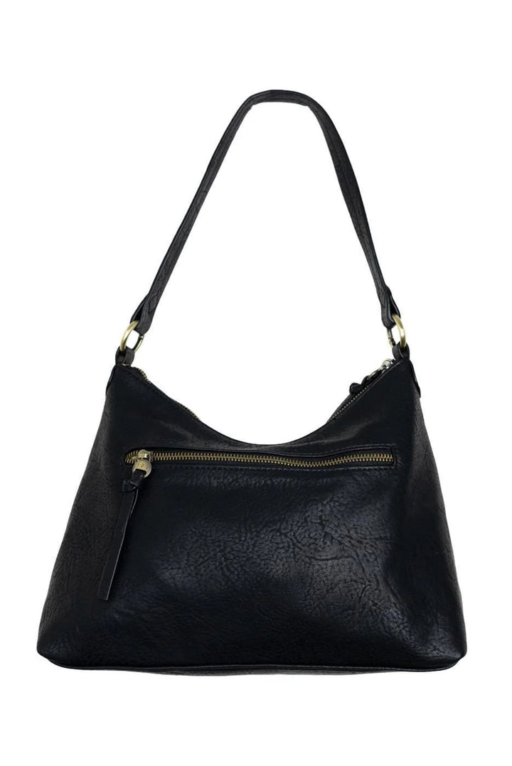 Sasha Pleat Hobo Black