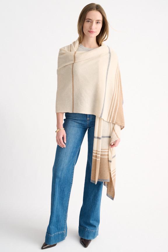 COLORBLOCK TRAVEL WRAP