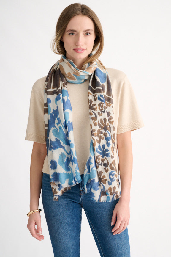 MODERN GLEN PRINT SCARF