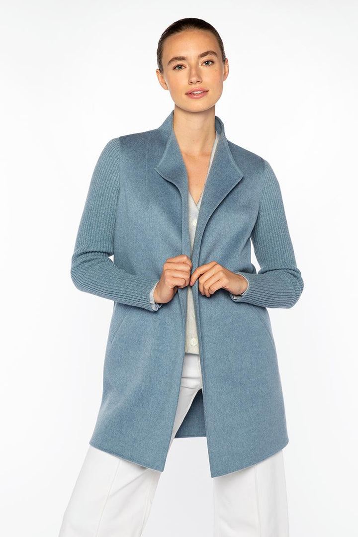 RIB SLEEVE COAT