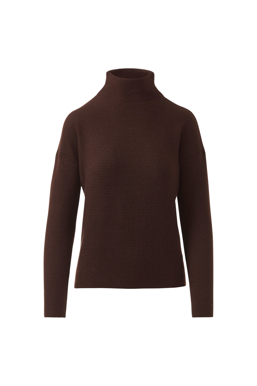 Textured Slouchy Funnel Chocolate