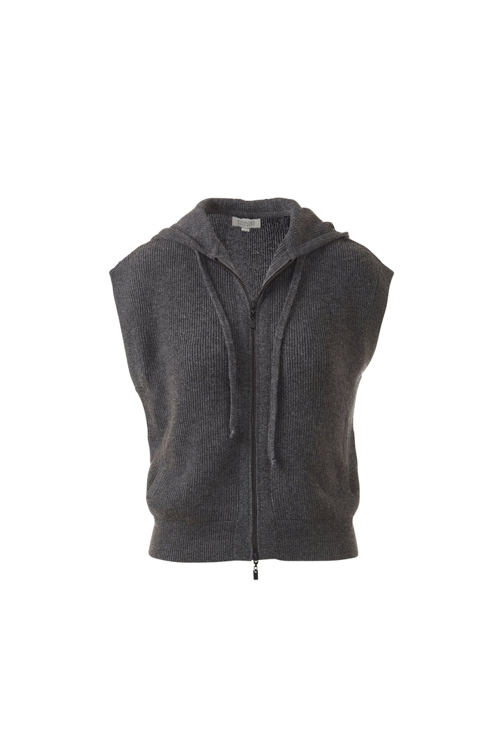 S/L RIB ZIP HOODIE