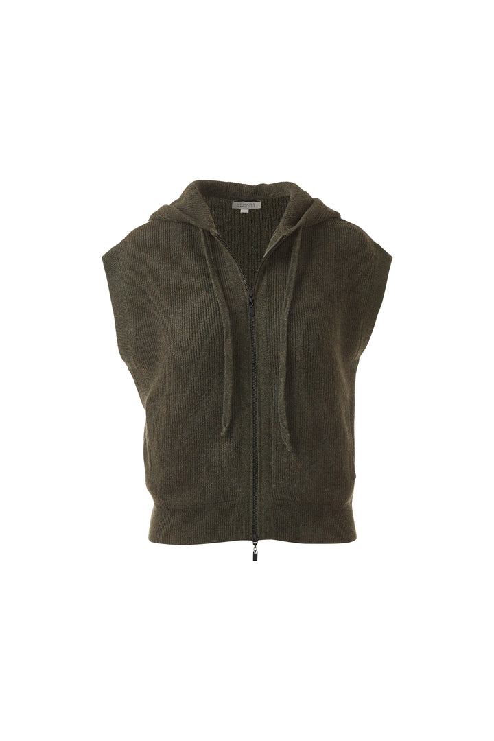 S/L RIB ZIP HOODIE