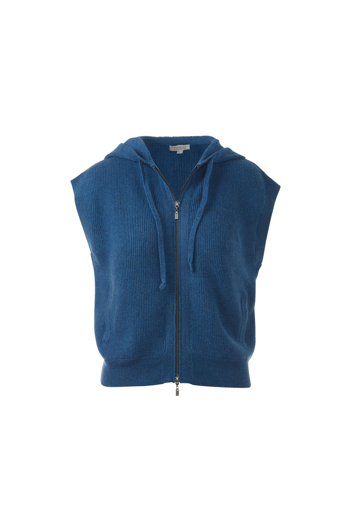 S/L RIB ZIP HOODIE