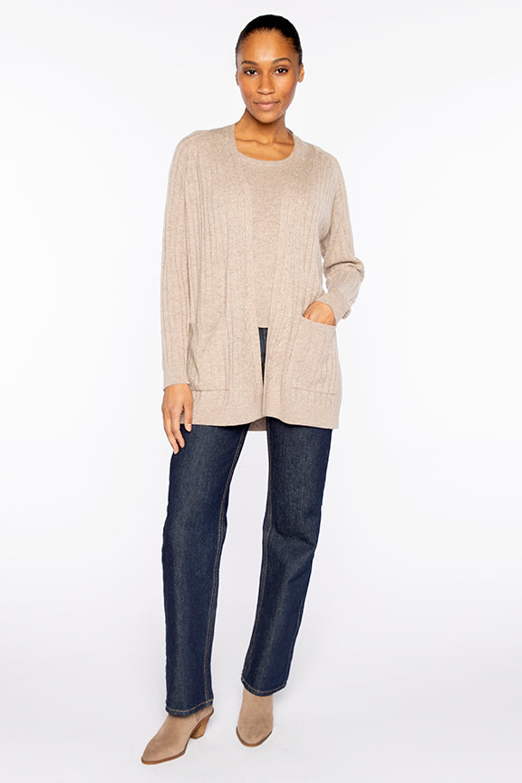 Easy Cable Detail Cardigan