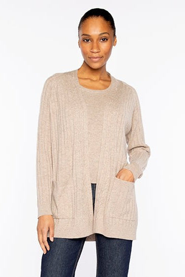 EASY CABLE DETAIL CARDIGAN