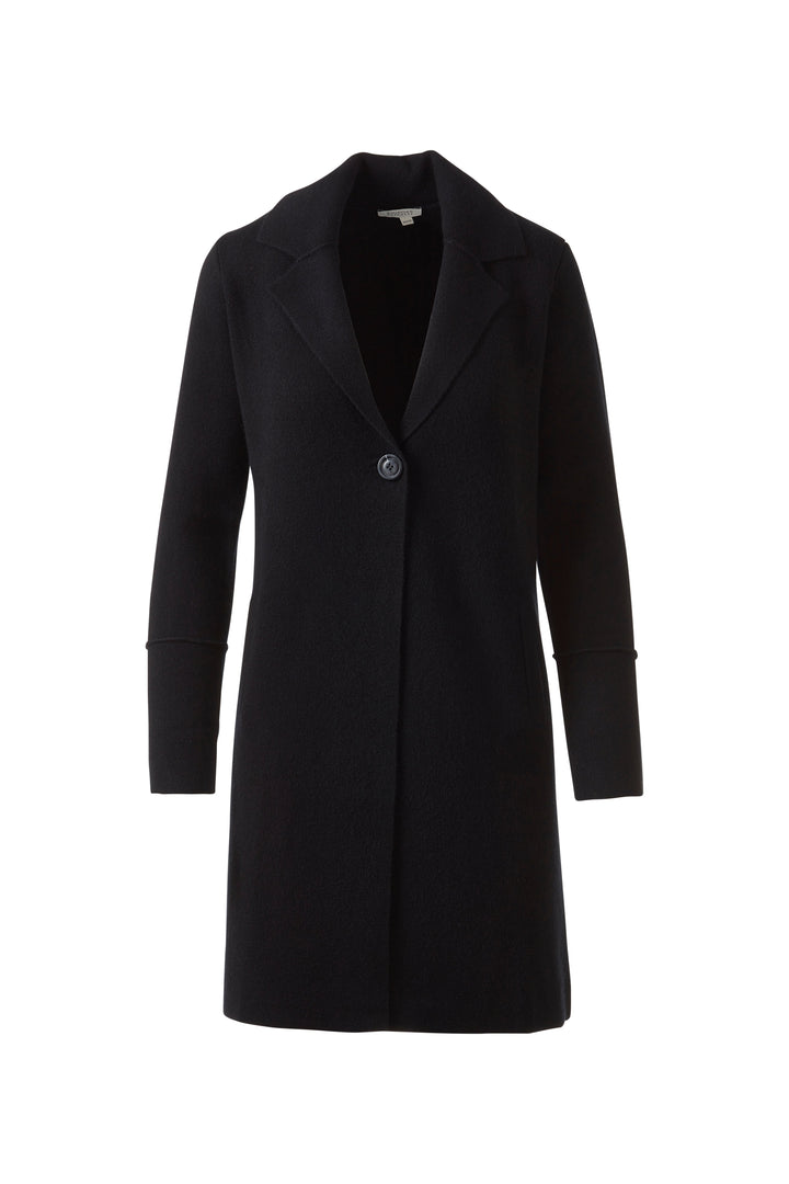 LONG NOTCH COLLAR CARDIGAN