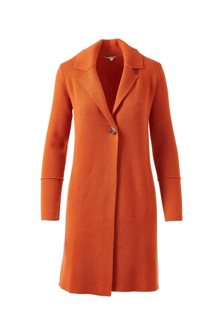 LONG NOTCH COLLAR CARDIGAN
