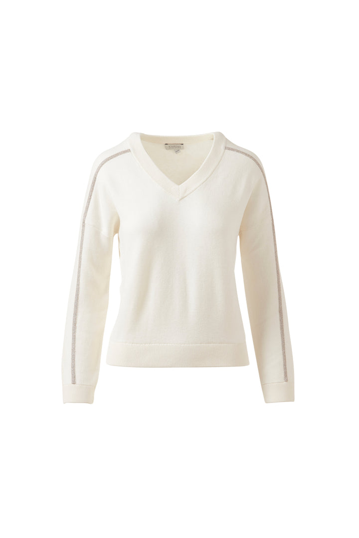 LUREX TIPPED DOUBLEKNIT VEE