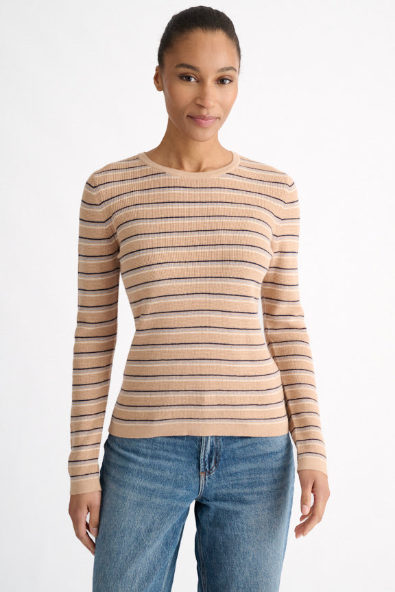 THERMAL STRIPE CREW