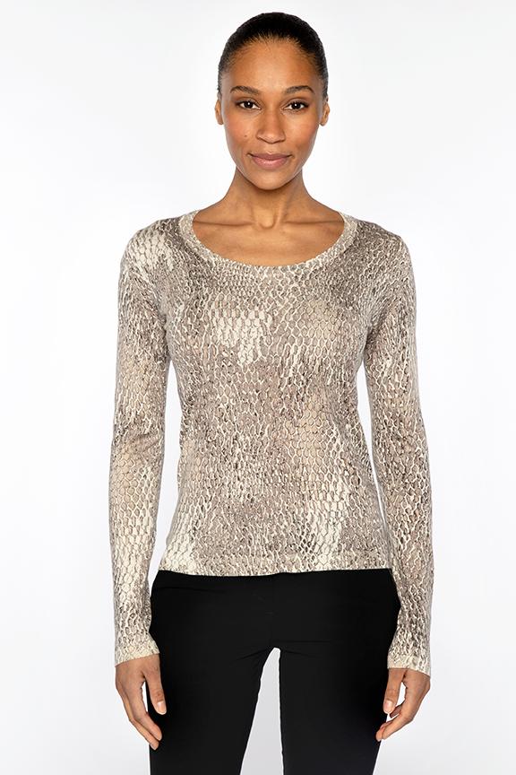 SKIN PRINT SCOOPNECK