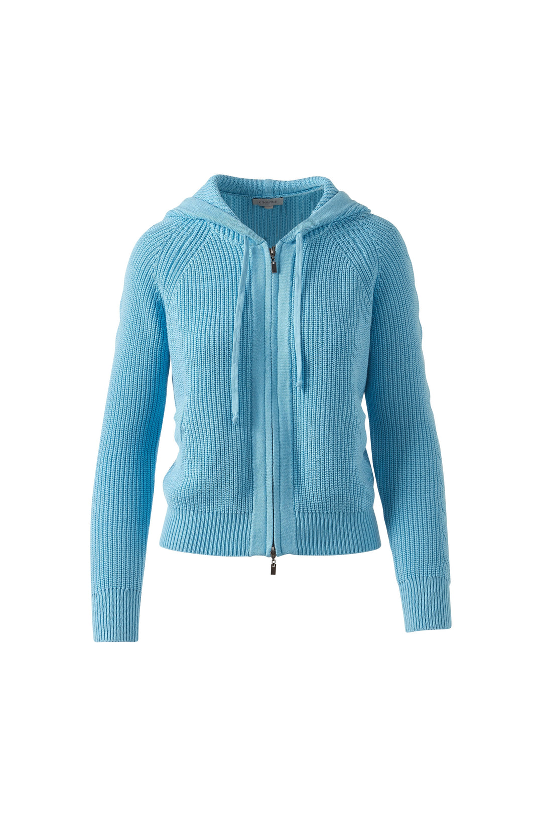 CABLE AND RIB ZIP HOODIE
