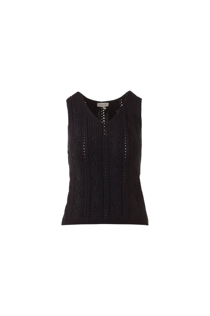 CRYSTAL CABLE TANK TOP