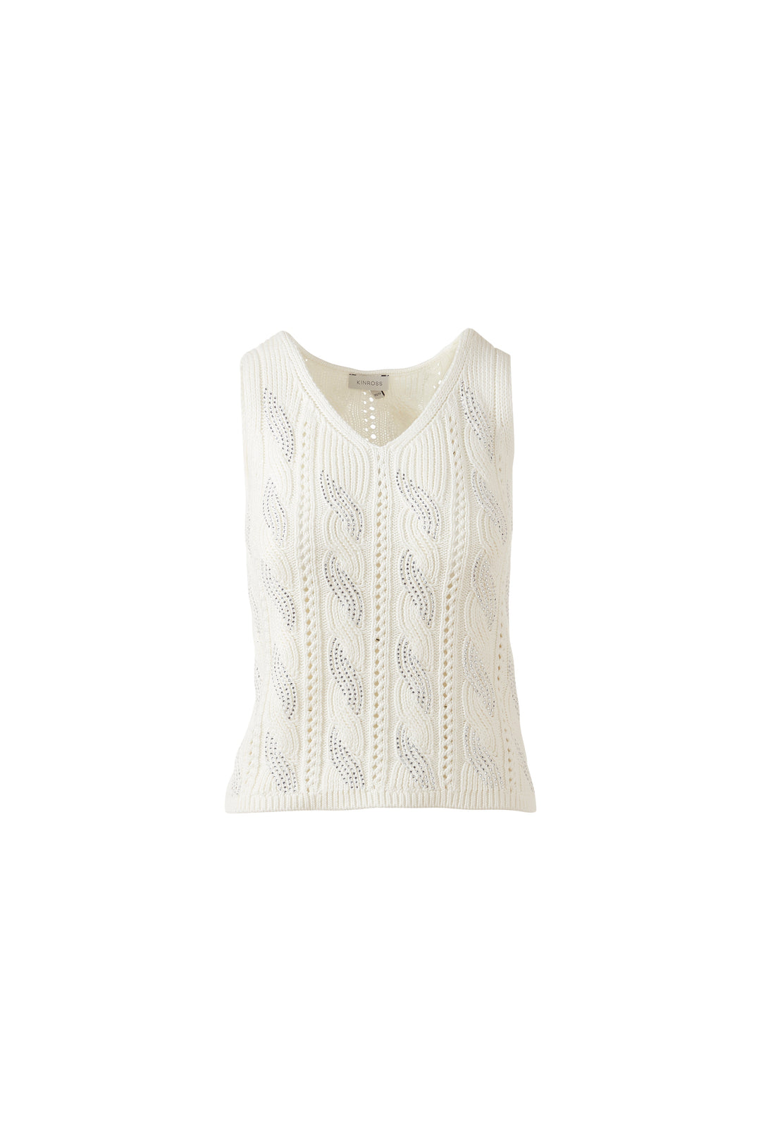 CRYSTAL CABLE TANK TOP
