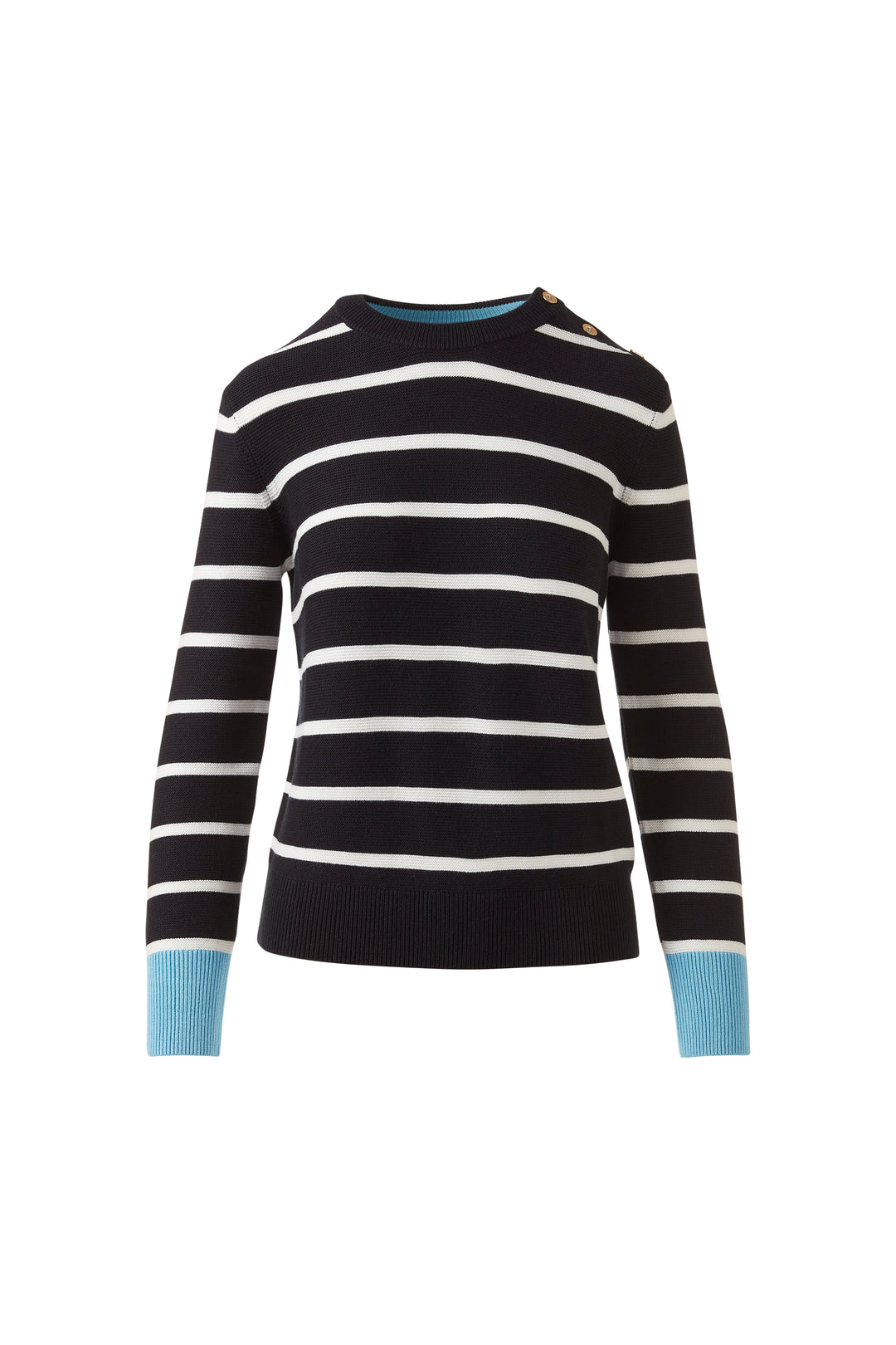 GARTER BUTTON SHOULDER CREW