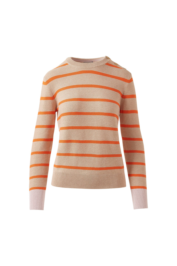 GARTER BUTTON SHOULDER CREW