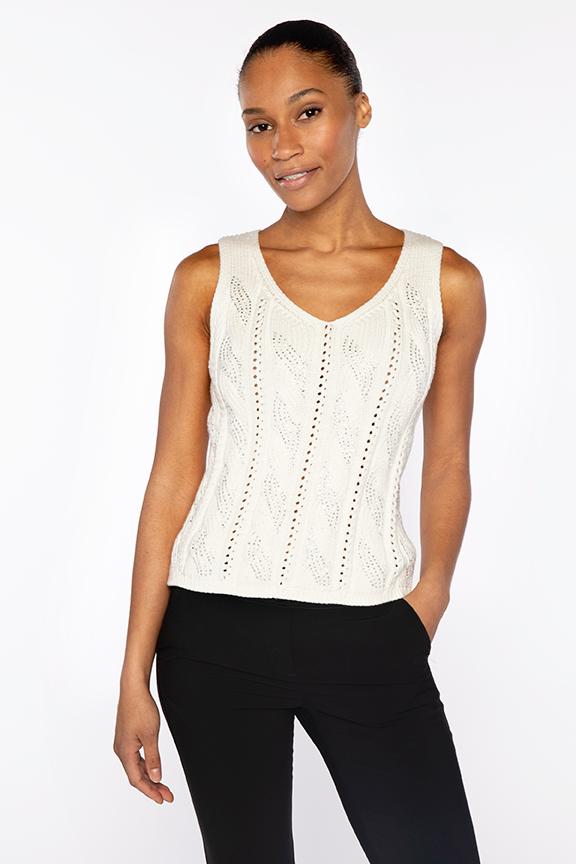 CRYSTAL CABLE TANK TOP