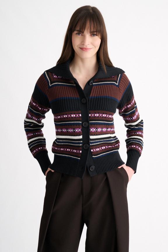 TEXTURED HIGH STREET CARDIGAN