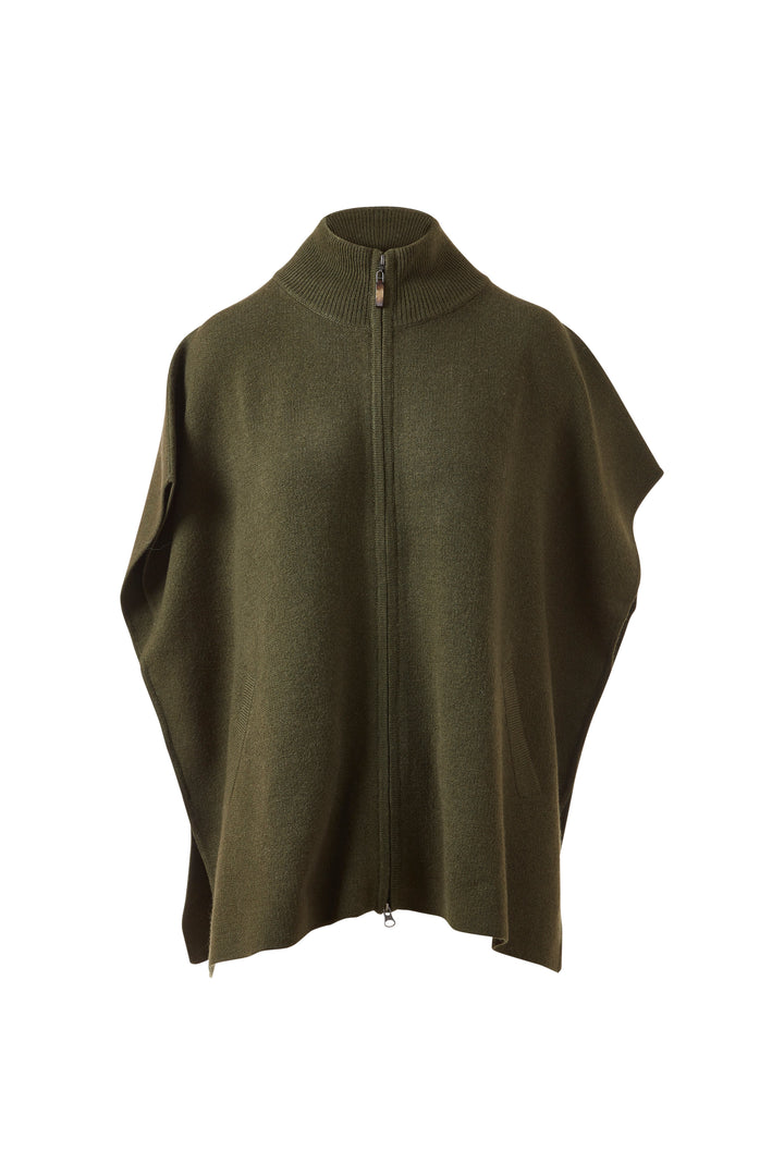 S/L ZIP MOCK CARDIGAN