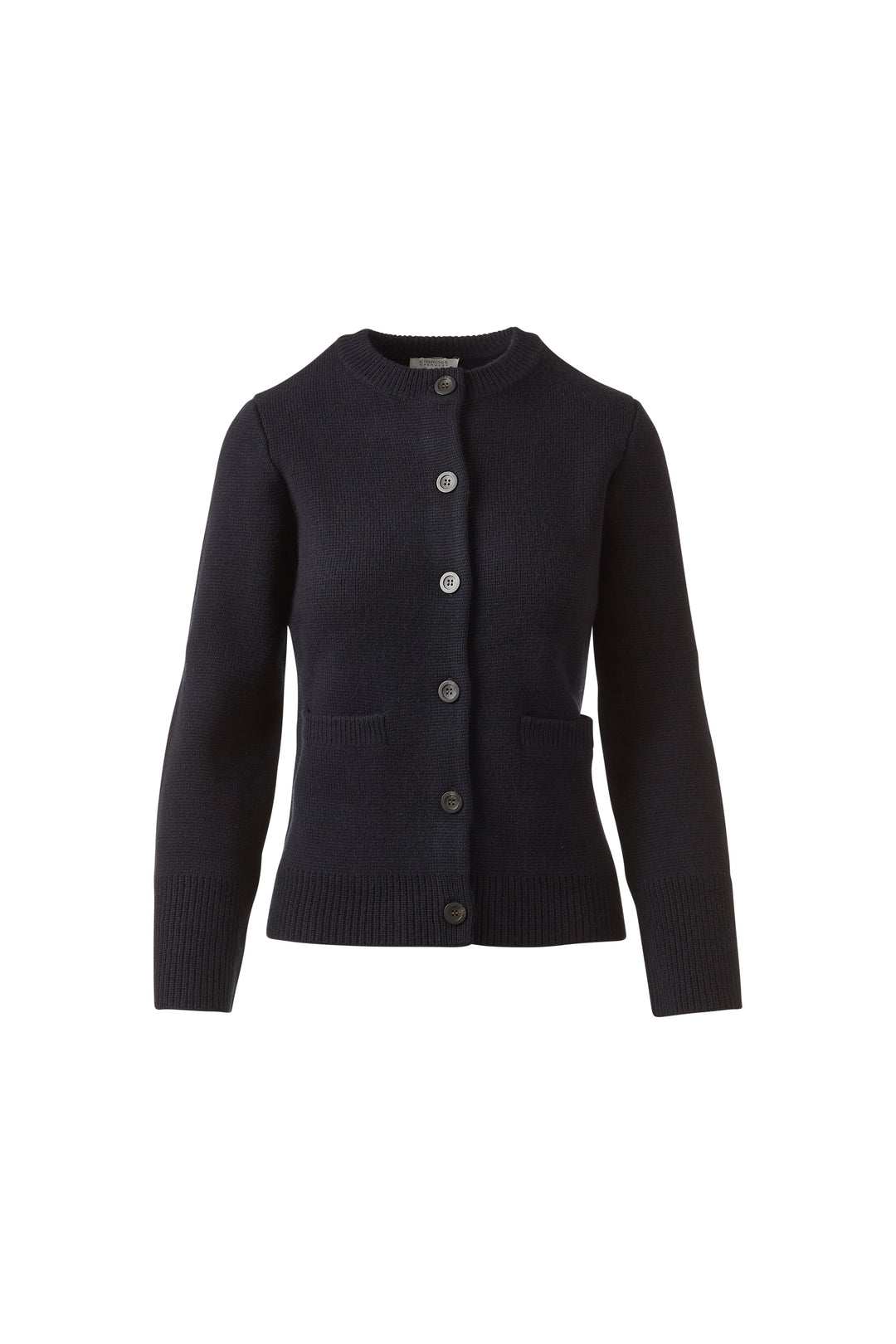 DOUBLEKNIT FITTED CREW CARDIGAN