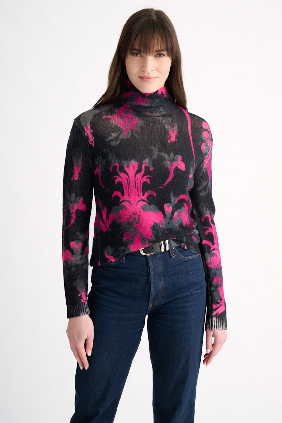 TAPESTRY PRINT PULLOVER