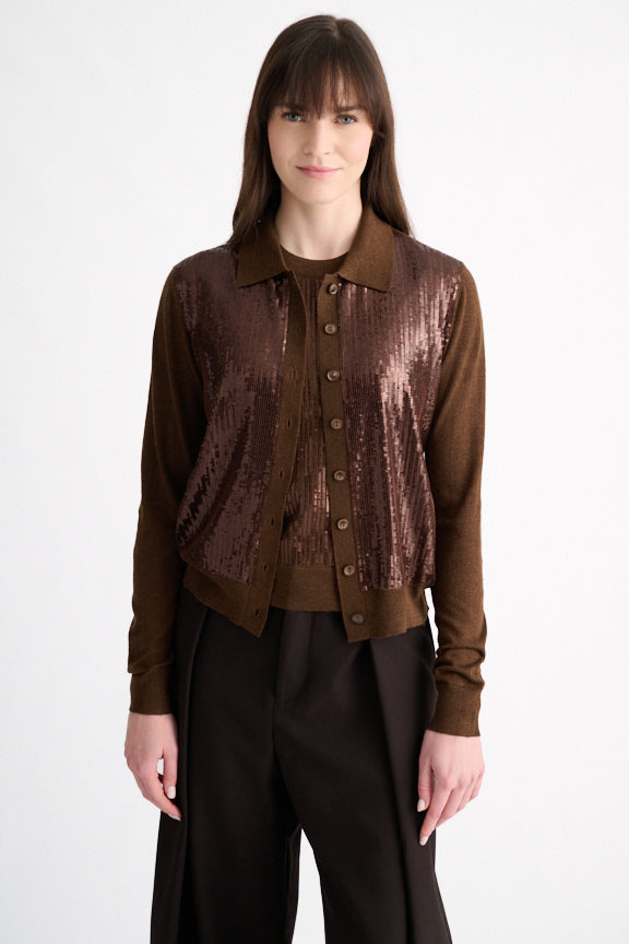 SEQUIN PARTY CARDIGAN