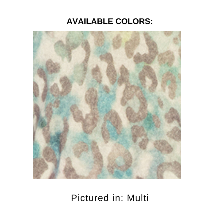 BRUSHED LEOPARD PRINT CREW