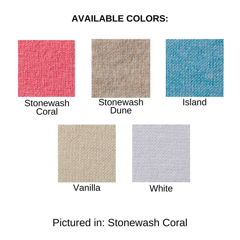 STONEWASH CABLE CREW SWEATER