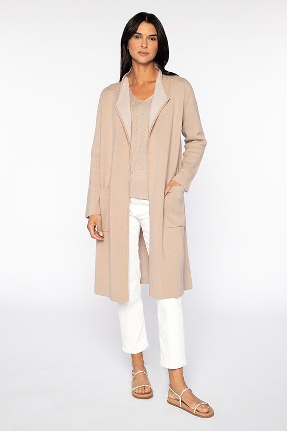 Reversible Drape Front Cardigan