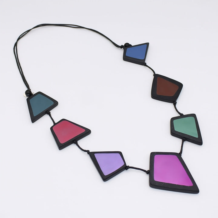 Dramatic Multi-Color Stori Statement Necklace