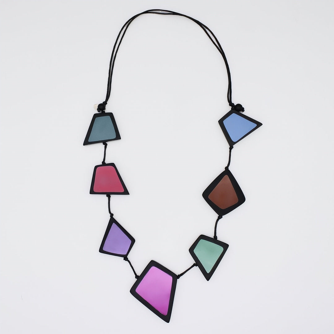 Dramatic Multi-Color Stori Statement Necklace