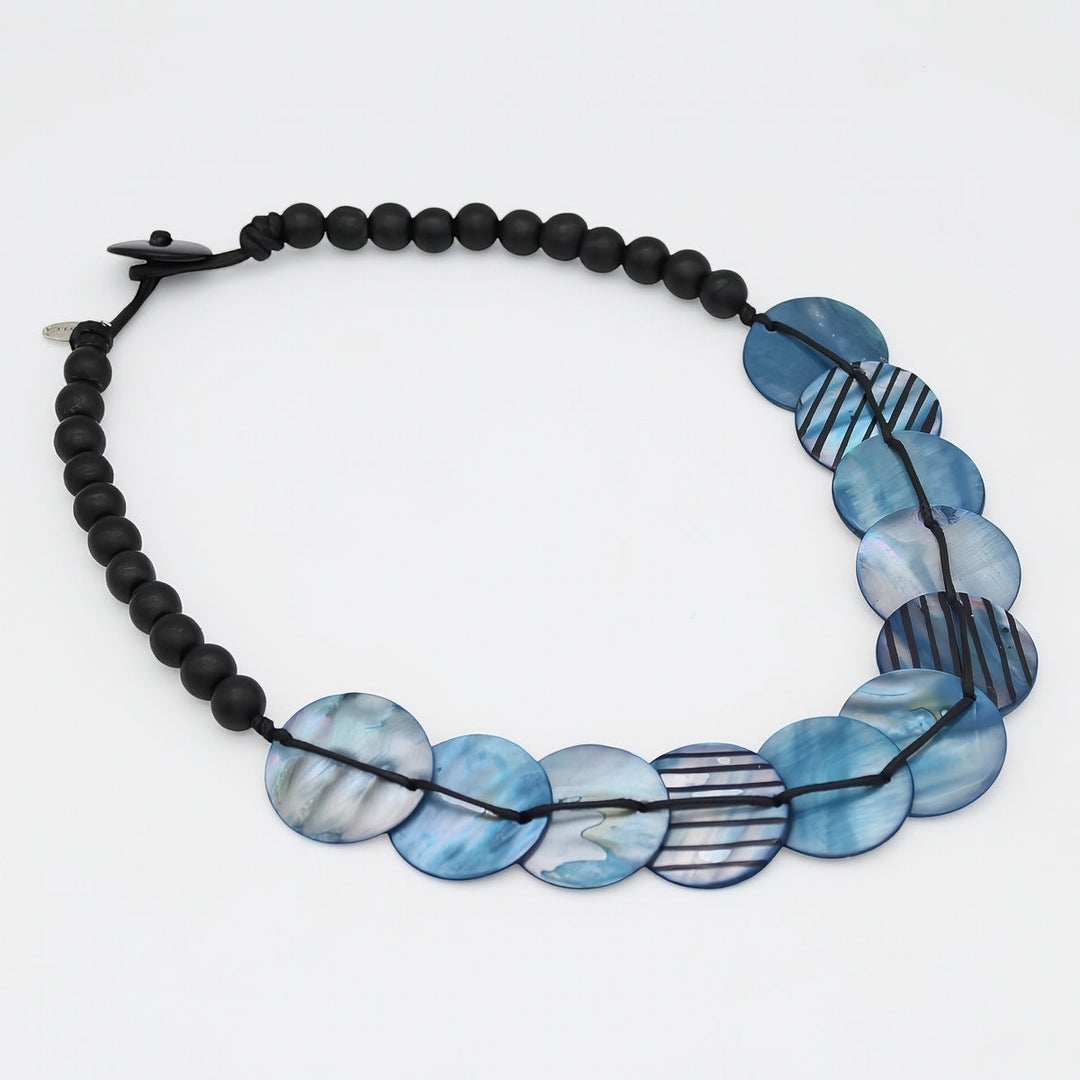 Blue Jessa Collar Necklace