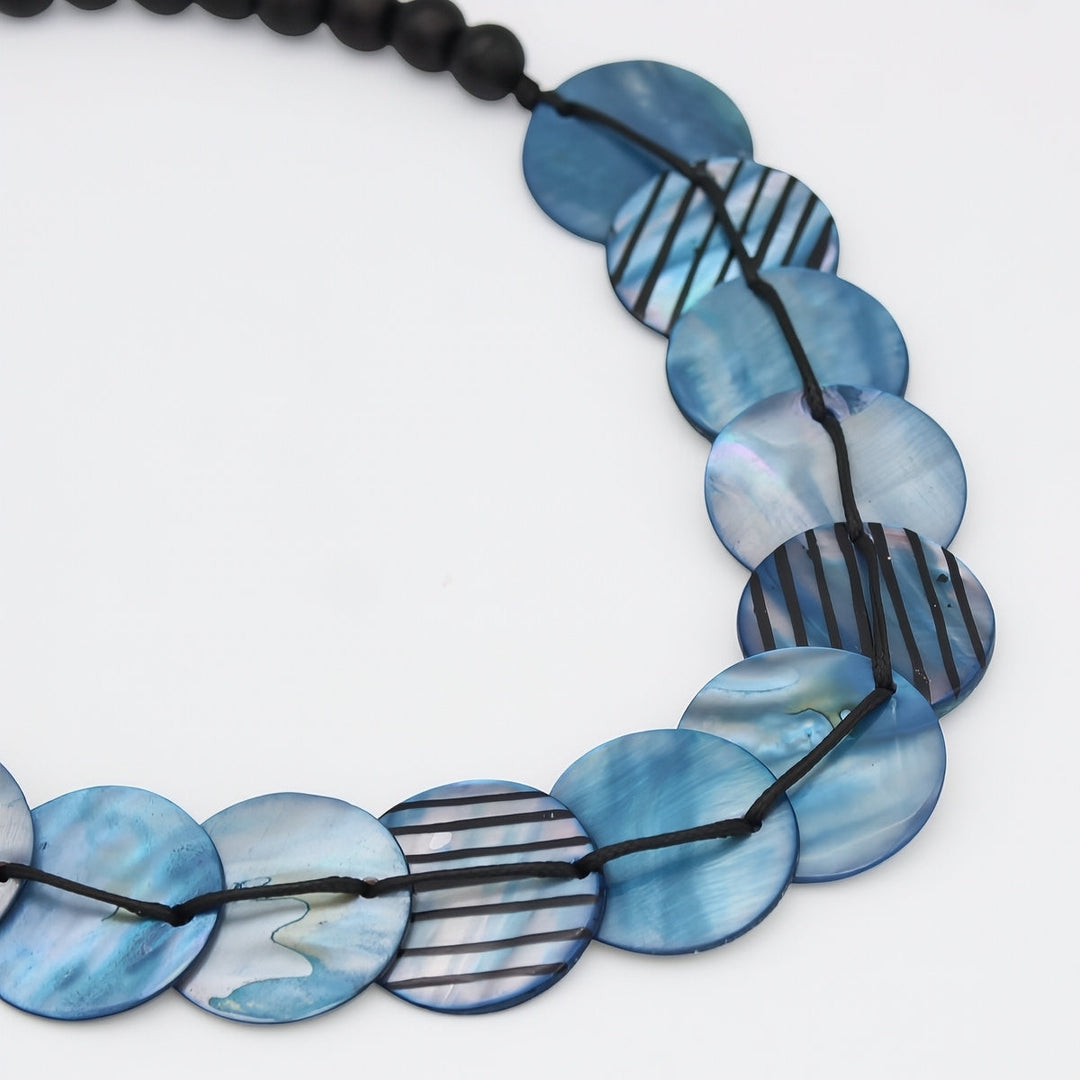 Blue Jessa Collar Necklace