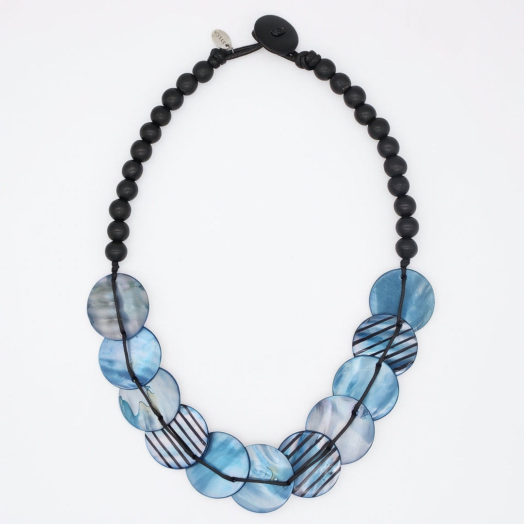 Blue Jessa Collar Necklace