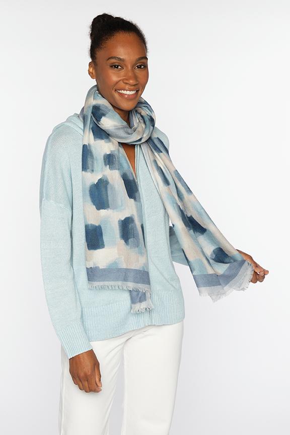 Brushstroke Scarf Ink